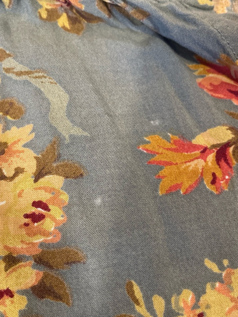Ralph Lauren Floral Button-Front V-Neck Dress in Sage Green Y2K Boho Cottage - Picture 8 of 8